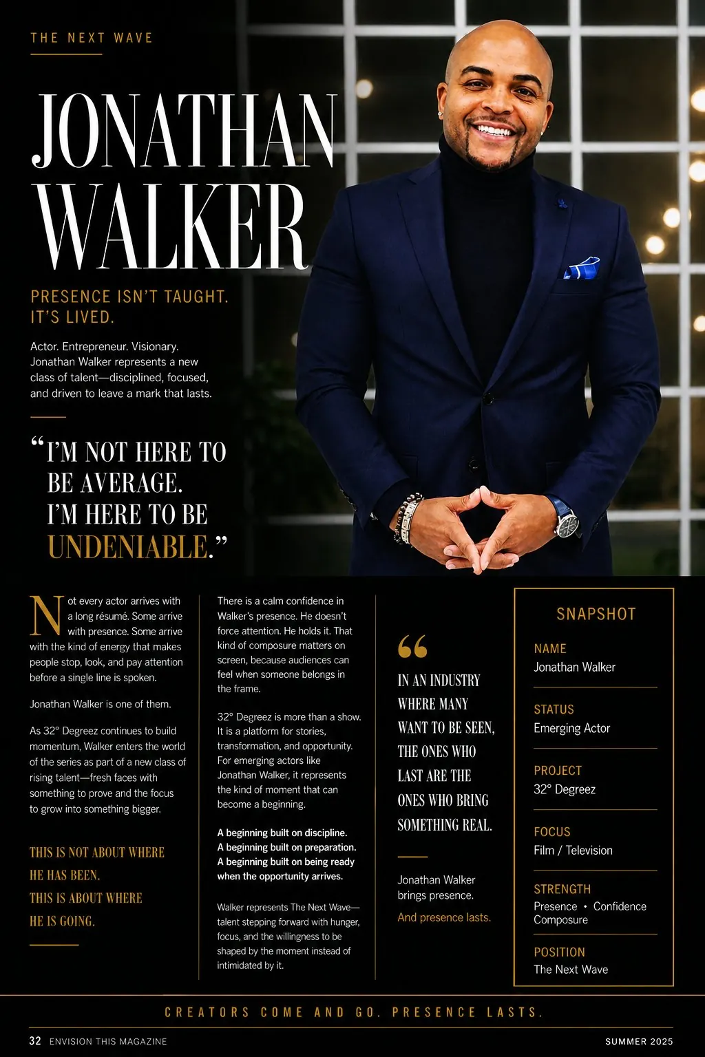 Jonathan Walker Presence Is Lived