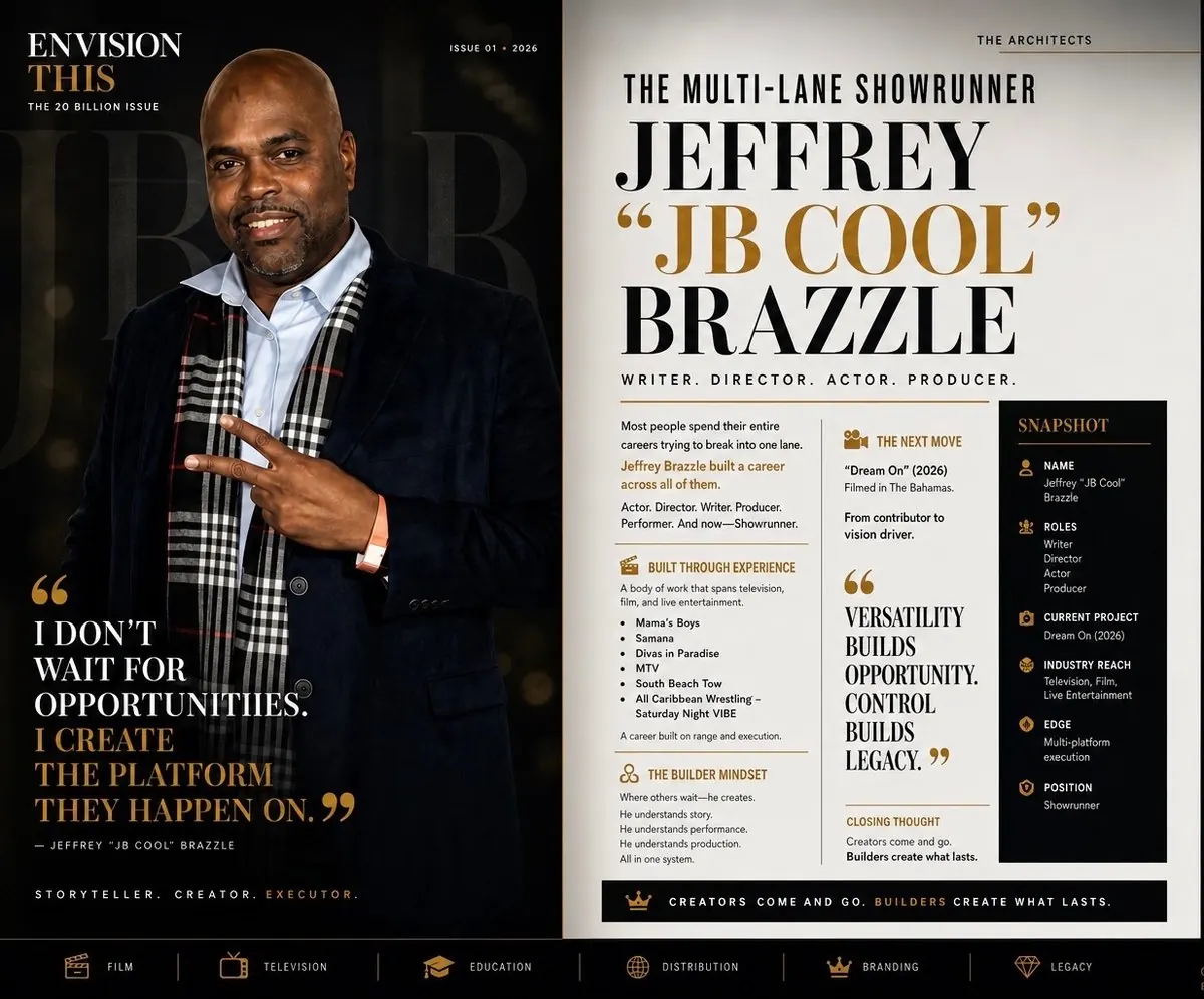 Jeffrey “JB Cool” Brazzle The Multi-Lane Showrunner